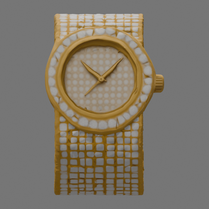 Iced-Out Cuff Watch
