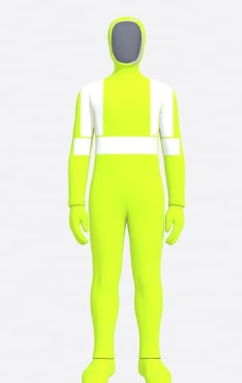 Hi-Vis-Look Wrap — Yellow-Green