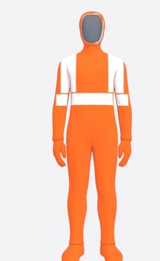 Hi-Vis-Look Wrap — Bright Orange