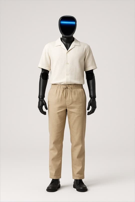 Unitree G1 in RoboWear summer fit